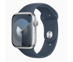 Apple Watch Series 9 41mm Silver Aluminum Case with Sport Band, Silver