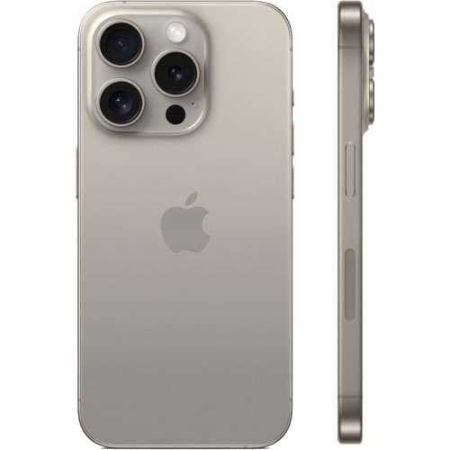 Смартфон Apple iPhone 15 Pro 256GB, Natural Titanium (серый)