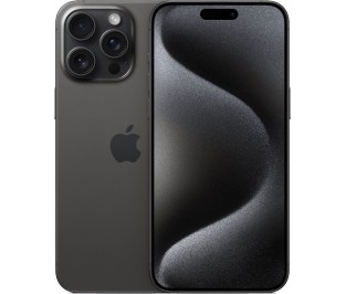 Смартфон Apple iPhone 15 Pro Max Dual Sim 1TB, Black Titanium (черный)