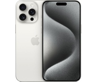 Смартфон Apple iPhone 15 Pro Max Dual Sim 1TB, White Titanium (белый)