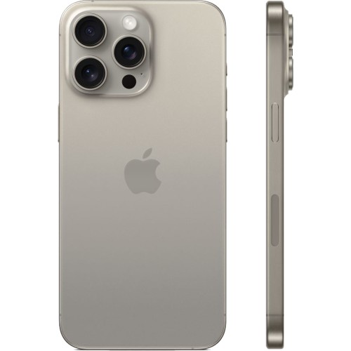 Смартфон Apple iPhone 15 Pro Max Dual Sim 1TB, Natural Titanium (серый)