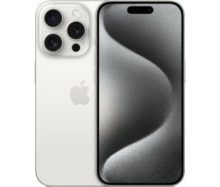 Смартфон Apple iPhone 15 Pro Dual Sim 128GB, White Titanium (белый)